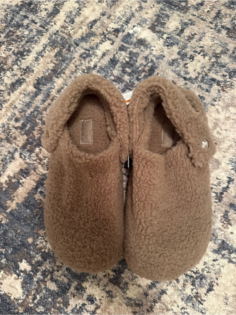 CROCS Women's Faux-Sherpa Slip-On Clog in Tan - Picture 4 of 11